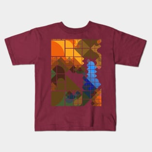 Abstract Bouquet Mosaic Kids T-Shirt